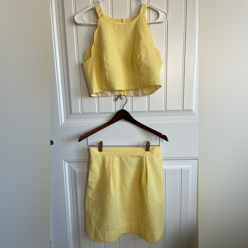 Lauren James 2 piece seersucker dress